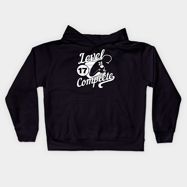 17th birthday gamer and gamer Kids Hoodie by HBfunshirts